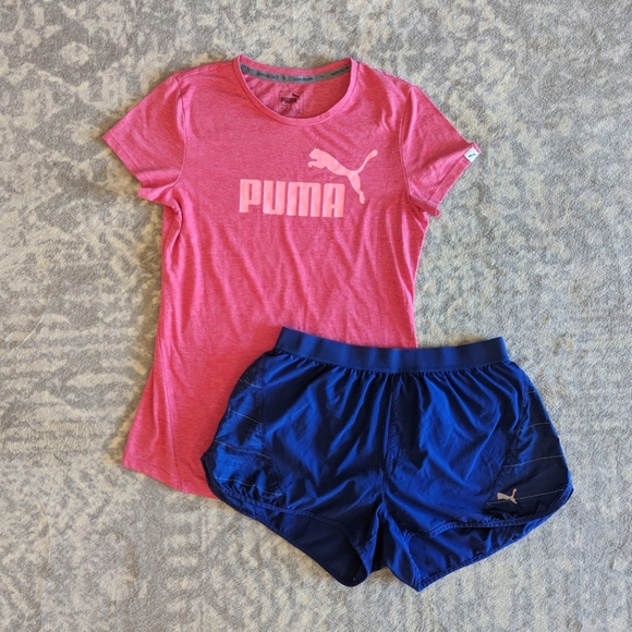 Puma Tops - Women's Puma Running Top & Shorts